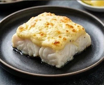 Steamed Cod with Mild Garlic Mousseline