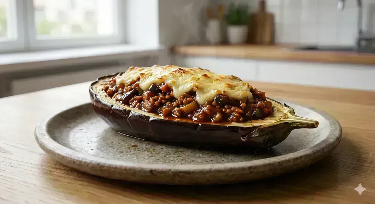 Eggplants Stuffed with Textured Soy Protein and Vegetables: Plant Health