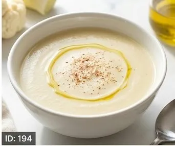 Creamy Cauliflower and Leek Soup with Nutmeg
