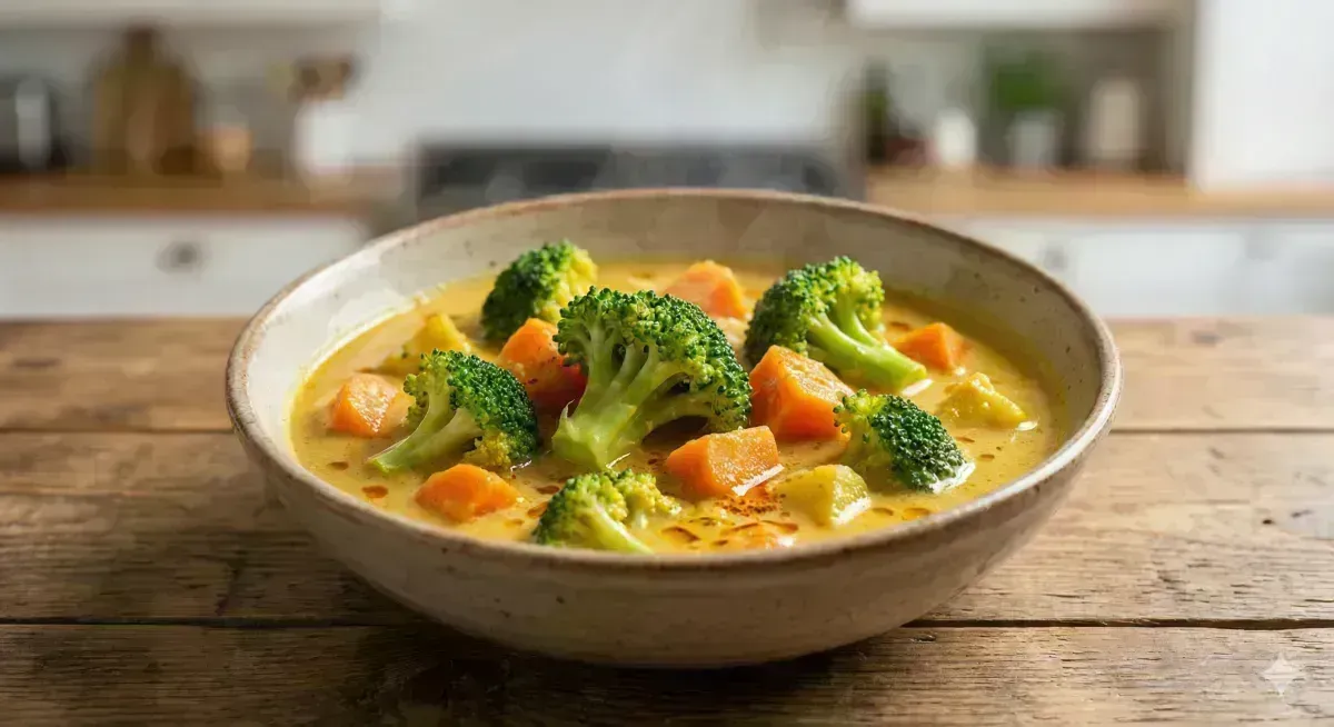 Seasonal Vegetable Curry with Light Coconut Milk