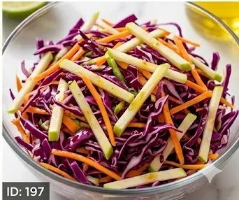 Crunchy Red Cabbage, Carrot, and Apple Salad