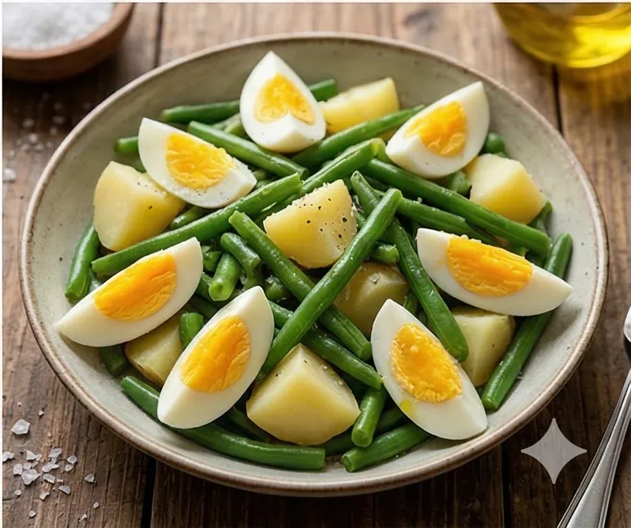 Warm Green Bean, Potato, and Hard-Boiled Egg Salad