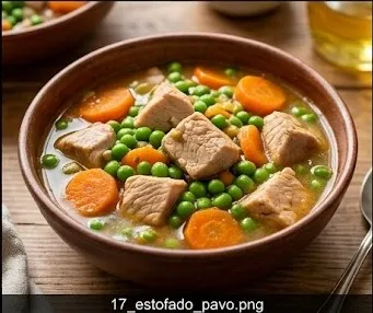 Turkey Stew with Peas and Carrots