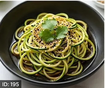 Sautéed Zucchini Noodles with Soy Sauce and Sesame