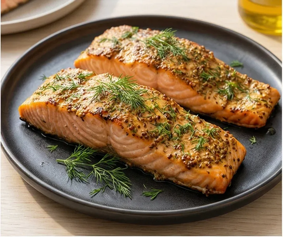 Marinated Salmon Loin with Dill and Mustard