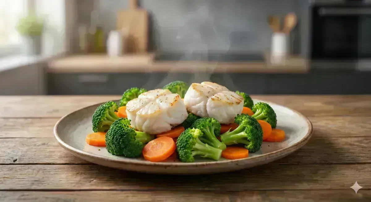 Steamed Hake Medallions: Light Dinner with Perfect Digestibility