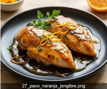 Turkey Breast with Orange and Ginger Sauce