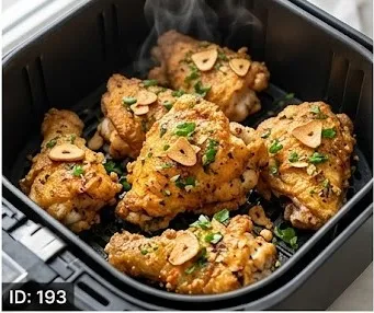 Airfryer Garlic Chicken (Oil-Free)