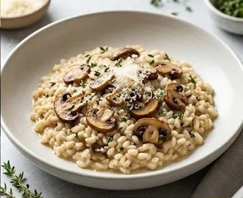 Barley Risotto with Mushrooms and Thyme