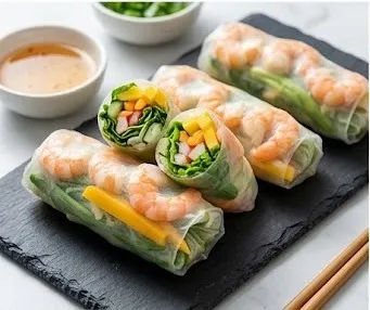 Rice Paper Spring Rolls (Not Fried)