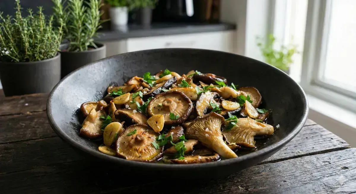 Sauté of Mixed Mushrooms with Garlic and Parsley