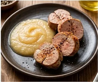 Pork Tenderloin with Sugar-Free Applesauce
