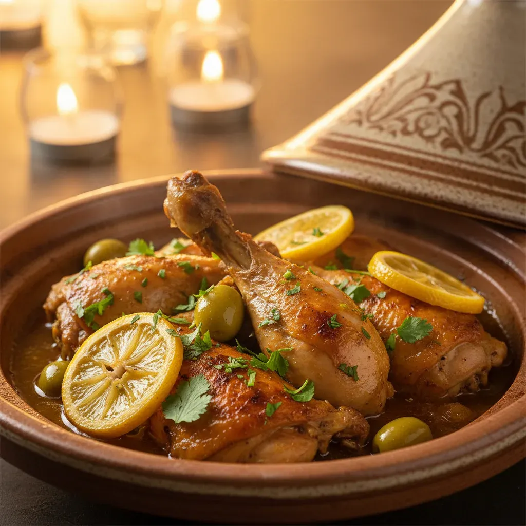 Moroccan Chicken Tagine: Preserved Lemon & Olives – A Flavor Journey