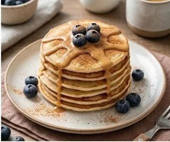Oat and Egg White Pancakes with Cinnamon