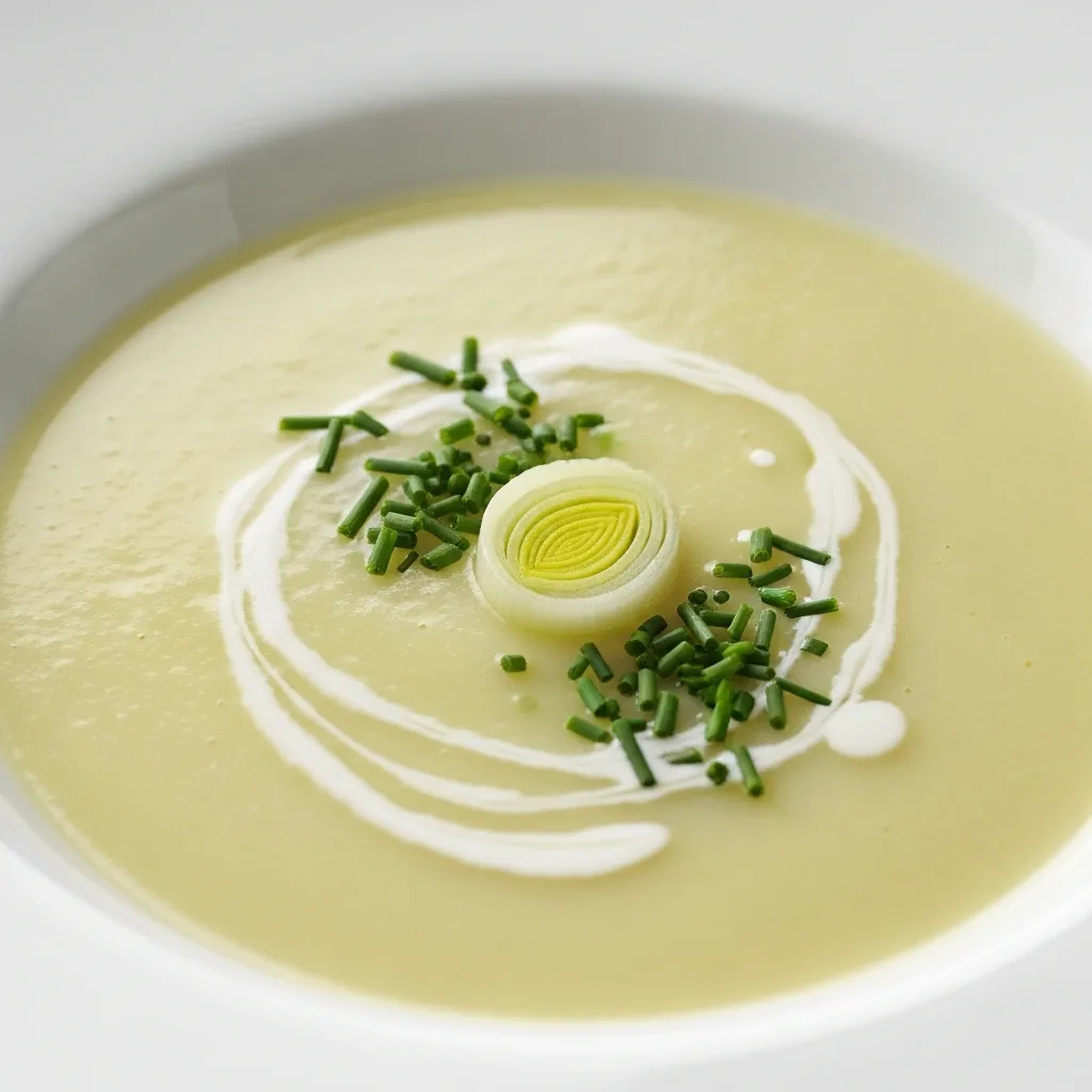 Light Vichyssoise (Cold Leek Cream Soup)